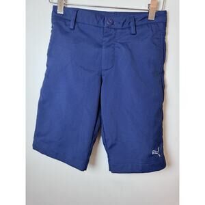 Puma Boys Golf Shorts Navy Blue Sz XS 5/6